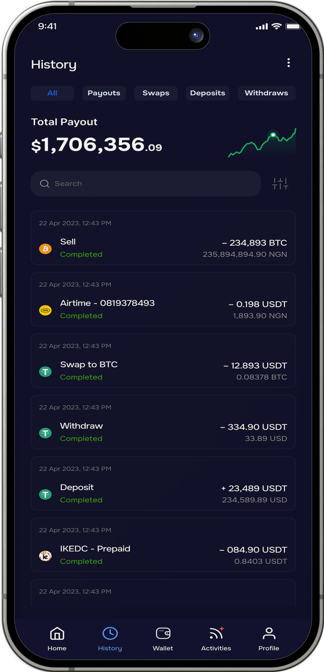 Nazza App HomeScreen
